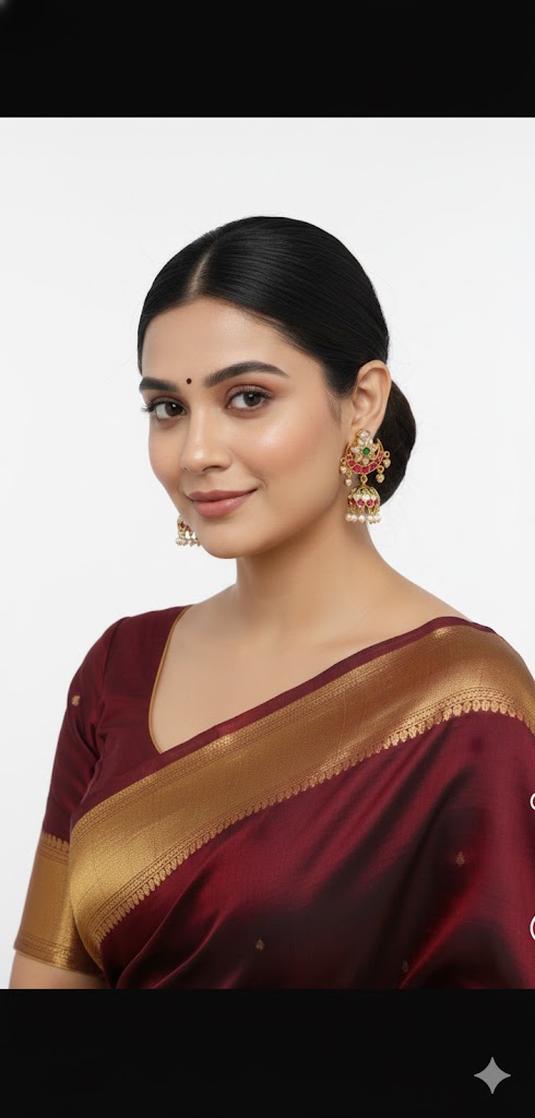 Jhumkhas — gold Jewellery, front view
